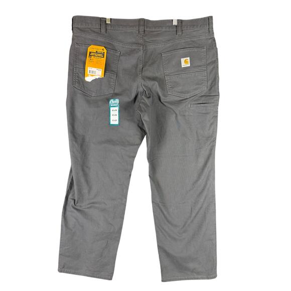 Carhartt‎ Rugged Flex Relaxed Fit Canvas 5 Pocket Work Pants Stretch Gray 42x30 - Picture 1 of 10